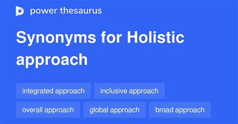 holistic antonyms|synonym holistic approach.